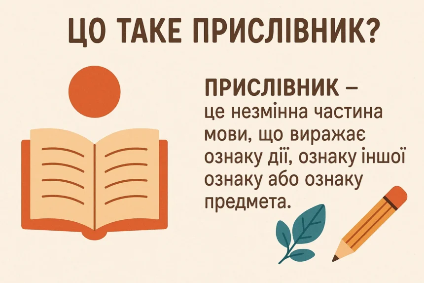 що таке прислівник